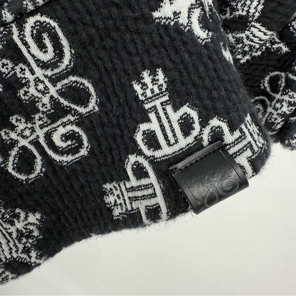 Tonia Debellis Molly Jacket in Signature Logo in Black White Size XL - Picture 14 of 14